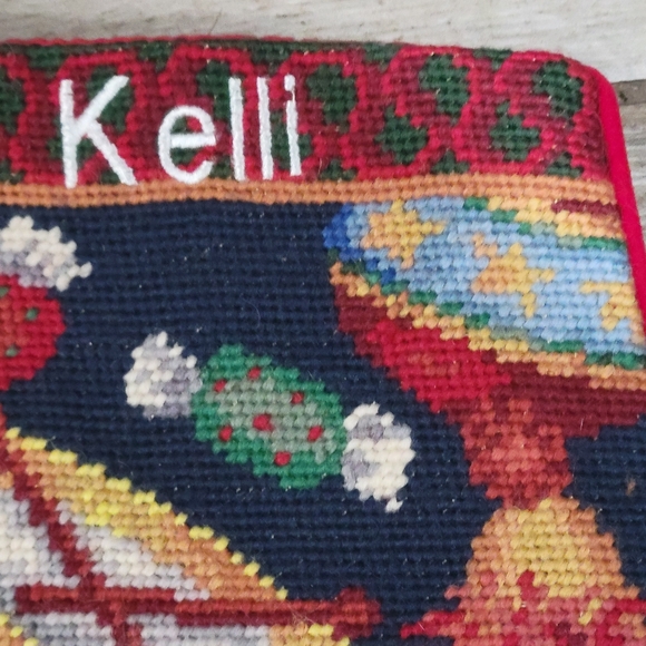 Christmas stocking needlepoint Drum Train Jack n box personalized - Picture 6 of 9
